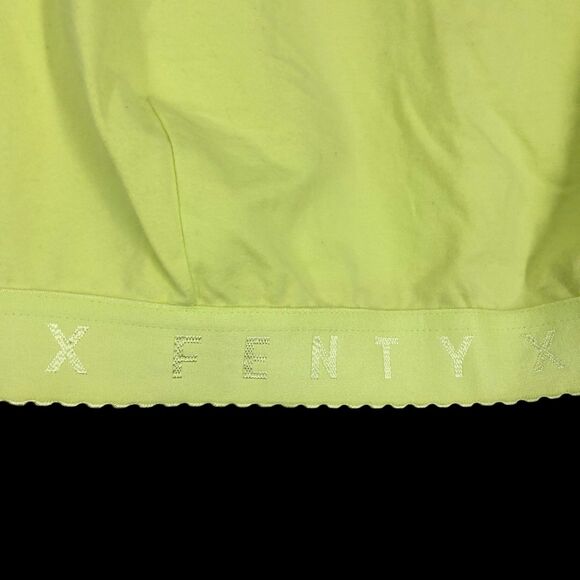 Savage x Fenty Cropped Athletic Top, Neon Green, Rihannas Athletic Wear, Plus 2X - Picture 7 of 9